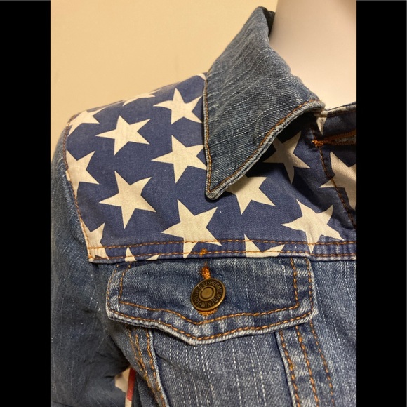 🇺🇸🇺🇸 FOREVER 21 Premium Denim USA Jacket🇺🇸🇺🇸 - Picture 10 of 16